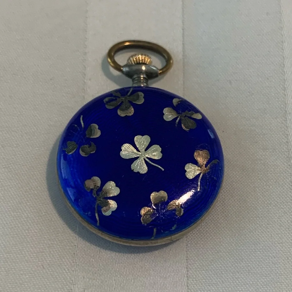 Vintage Women’s K&L and Argent Dore Silver 800 Swiss Pocket Watch (Not Working)
